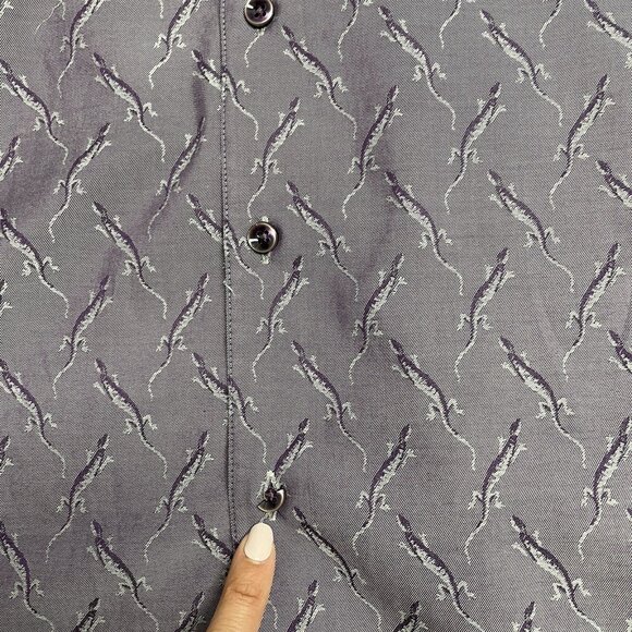 ROBERT GRAHAM SHIRT BUTTON UP FLIP CUFF LIZARD PATTERN EMBROIDERED BACK MENS 2XL - Picture 13 of 13